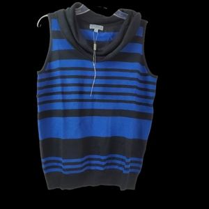 Joseph A. Cowl neck, no sleeve sweater